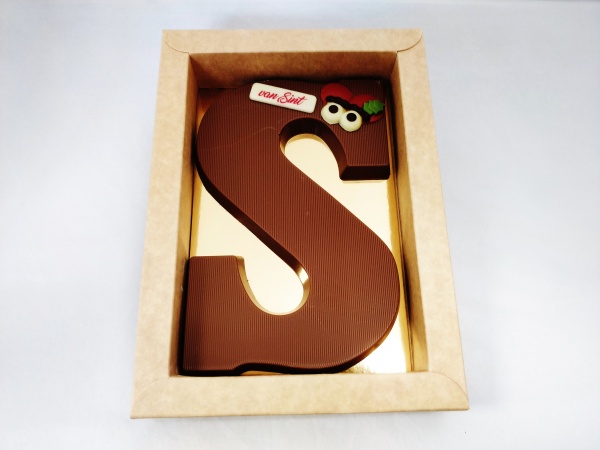 Chocolade letter puur   S    groot